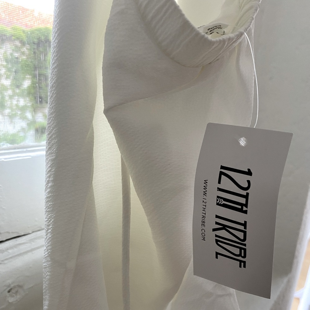 Brand new 12th tribe white backless cutout dress- size xs!